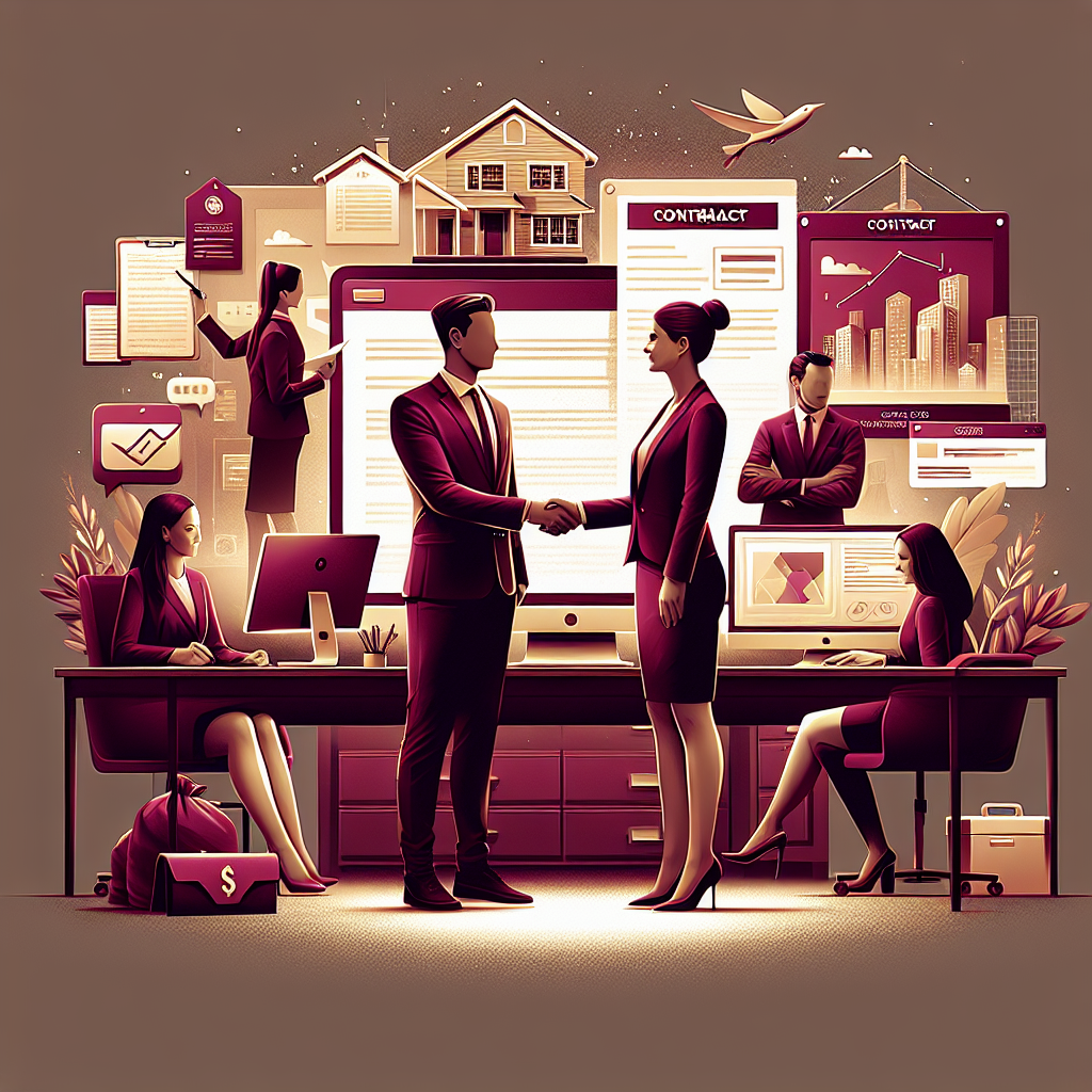 Professional real estate agent reviewing cash home sale documents for Boulder City homeowners, emphasizing expert service ...